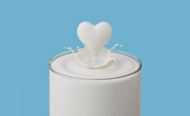 cup of milk with a heart over it